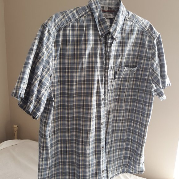 Columbia Mens Size L SS Button Down Shirt EUC - Picture 1 of 4